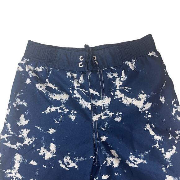 Crazy 8 Board Shorts Blue and White Print Size 7 Boys - Picture 2 of 6